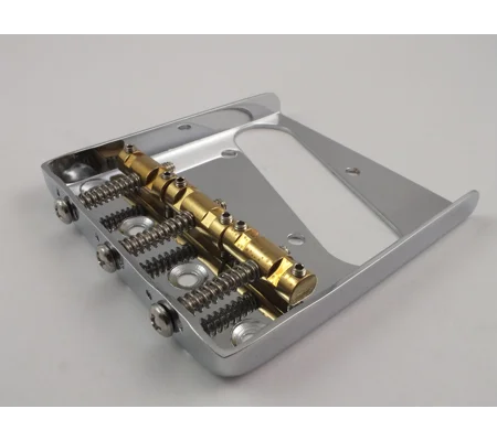 Telecaster Ash Tray Bridge 3 Compensated Brass Saddles