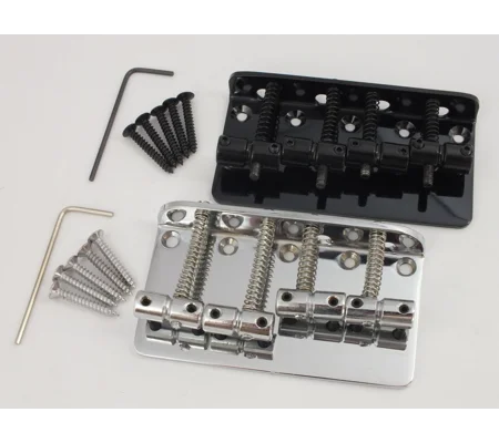 ELECTRIC BASS Guitar Bridge 4 String in Chrome or Black