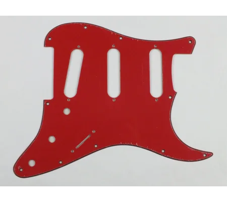 RED 3 Ply RBR SSS SCRATCH PLATE Pickguard to fit USA/Mex STRATOCASTER Strat