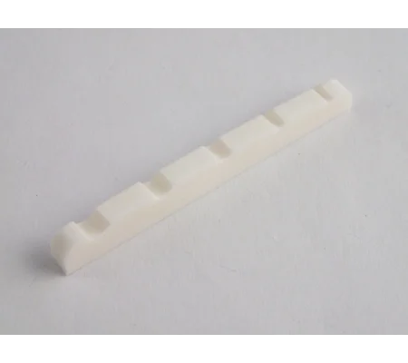 5 String Bone Nut Flat Base 45mm pre-cut string slots for 5 String Bass guitar