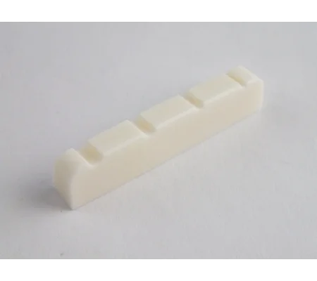 38mm Bone Nut Flat Base + pre-cut string slots for 2 a side 4 STRING BASS guitar