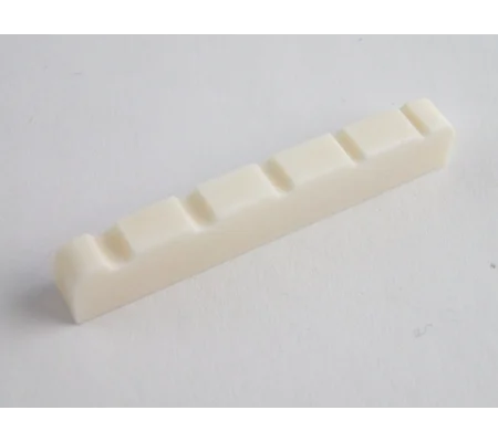 5 String Bone Nuty 45mm Flat Base + pre-cut string slots for 5 String Bass guitar