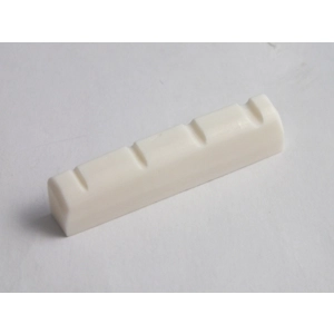 40mm Bone Nut Flat Base + pre-cut string slots for 2 a side 4 STRING BASS guitar