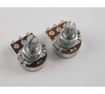 MINI POTS Log A 1 Meg or Linear B 1 Meg Volume Tone Potentiometers for Guitars
