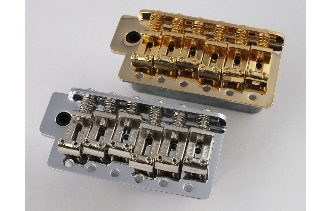 Vintage Style Tremolo Bridge + Trem & Bent Steel Saddles Arm & Full Block