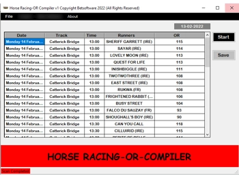 Horse Racing-OR-Compiler