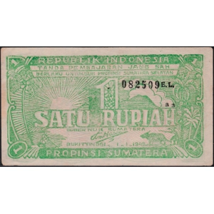 Indonesia 1 rupiah 1948 Bukittinggi Sumatra - SOLD - SOLD - SOLD