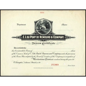 USA, E.I. du Pont de Nemours & Company, 1910's, SPECIMEN