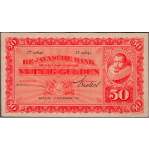 Netherlands Indies 50 gulden 1929 COEN II - SOLD - SOLD - SOLD - SOLD