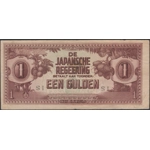 Netherlands Indies 1 gulden 1942 JIM - serial number error - SOLD - SOLD - SOL..