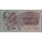 Netherlands Indies 5 gulden 1939 Javanese Dancers - SOLD - SOLD - SOLD - SOLD