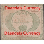 Netherlands Indies 10 gulden recepis 1846 issued