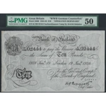 Great Britain 10 pounds 1938 WWII counterfeit OPERATION BERNHARD - SOLD - SOLD..