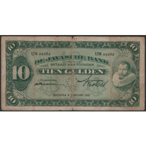 Netherlands Indies 10 gulden 1931 COEN II - SOLD - SOLD - SOLD