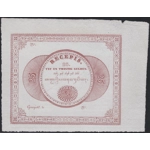 Netherlands Indies 25 gulden 1846 recepis, unissued remainder