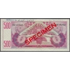 New Guinea 500 gulden 1954 SPECIMEN
