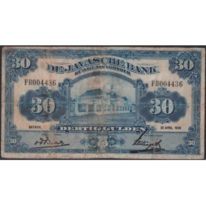 Netherlands Indies 30 gulden 1920