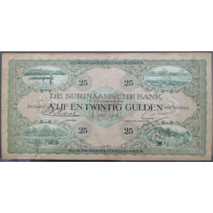 Suriname 25 gulden 1940 - SOLD - SOLD - SOLD - SOLD