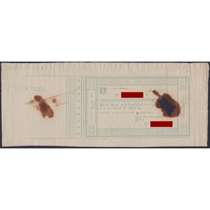 Netherlands Indies 1 gulden 1834, unissued, with allonge