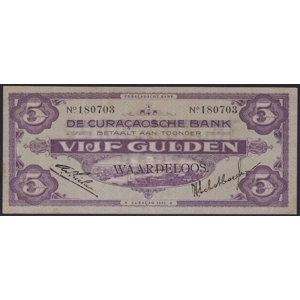 Curacao complete set 1925 of 7 notes SPECIMEN - SOLD - SOLD - SOLD - SOLD