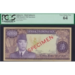 Indonesia 5000 rupiah 1960 SPECIMEN - SOLD - SOLD
