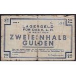 Netherlands 2.50 gulden 1943, Herzogenbusch WWII PoW camp Vught