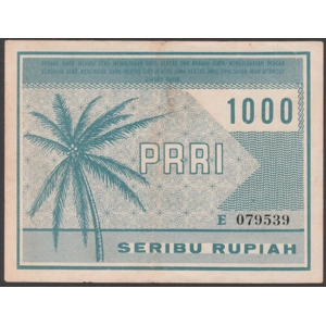 Indonesia PRRI 1.000 Rupiah 1960