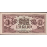 Netherlands Indies 1 gulden 1942 Japanese Invasion Money JIM