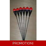 6 x Assorted Pole Floats Pack 324R6