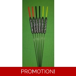 SRG009 Pack of 6 High Quality Pole Floats Pencil Carbon Stem Various Sizes Ava..