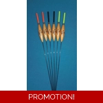 SRG005 Pack of 6 High Quality Pole Floats Chianti Nitinol Stem Various Sizes A..