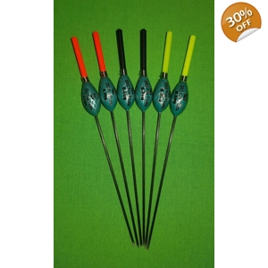 SRG014 Pack of 6 High Quality Pole Floats Margin X Strong Fiberglass Stem Various Sizes Available