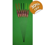 SRG003 Pack of 6 High Quality Pole Floats Chianti Wire Stem Various Sizes Avai..