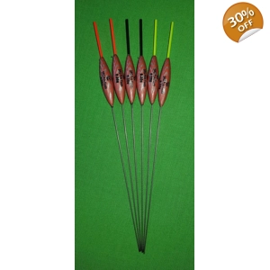 SRG003 Pack of 6 High Quality Pole Floats Chianti Wire Stem Various Sizes Available