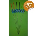 SRG011 Pack of 6 High Quality Pole Floats Diamond Wire Stem Various Sizes Avai..