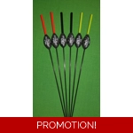 SRG006 Pack of 6 High Quality Pole Floats All-round Fiberglass Stem Various Si..