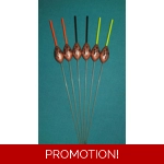 SRG007 Pack of 6 High Quality Pole Floats All-round Wire Stem Various Sizes Av..