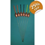 SRG007 Pack of 6 High Quality Pole Floats All-round Wire Stem Various Sizes Av..