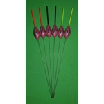 SRG015 Pack of 6 High Quality Pole Floats Extra Stable Wire Stem Various Sizes..