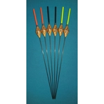 SRG010 Pack of 6 High Quality Pole Floats Diamond Carbon Stem Various Sizes Av..