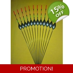 12 x Assorted Pole Floats Pack 320M12