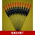 12 x Assorted Pole Floats Pack 325R12