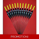 12 x Assorted Pole Floats Pack 325Y12