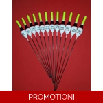 12 x Assorted Pole Floats Pack 326Y12