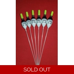 6 x Assorted Pole Floats Pack 402Y6