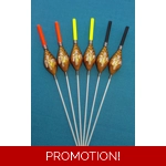 SRG019 Pack of 6 High Quality Pole Floats Diamond Extra Tough Various Sizes Av..