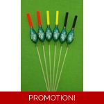SRG020 Pack of 6 High Quality Pole Floats All Round Extra Tough Various Sizes ..