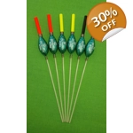 SRG020 Pack of 6 High Quality Pole Floats All Round Extra Tough Various Sizes ..