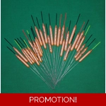 'MATCH RANGE' CLEARANCE x 30 Pole Floats (SRG008)