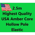 2.5m Highest Quality USA Amber Core Hollow Pole Elastic 2.5m Highest Quality USA Amber Core Hollow Pole Elastic